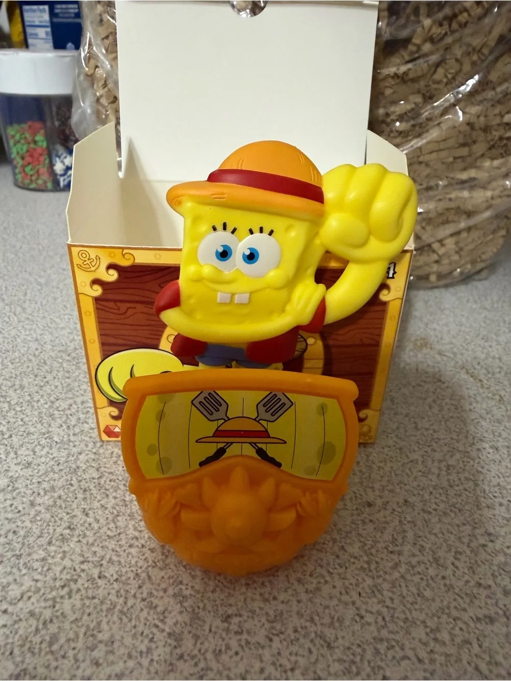McDonald’s SpongeBob x Luffy Happy Meal Toy #1